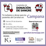 <strong>Campaña de donación de sangre del hospital Garrahan en Campana</strong>
