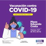 <strong>Vacunación contra el Covid-19: la Secretaría de Salud realizará un operativo en la Plaza Eduardo Costa</strong>