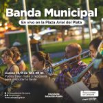 <strong>La Banda Municipal se presenta este jueves en la plaza de Ariel del Plata</strong>