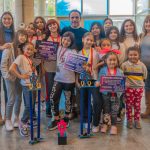 Abella felicitó a jóvenes bailarinas que representaron a Campana en un importante torneo nacional