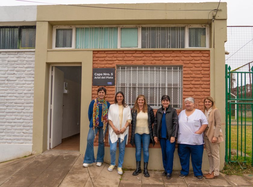 Autoridades municipale visitaron el CAPS de Ariel del Plata en su reapertura