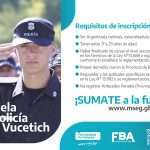 Desde el Municipio invitan a inscribirse para ingresar a la Policía Bonaerense