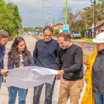 Abella y el ministro de Obras Públicas recorrieron el inicio de la reconstrucción de la Ruta 4