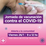 Se realizará una jornada abierta de vacunación contra el Covid-19 en el HCD