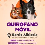 El quirófano móvil del Municipio castrará mascotas en Albizola