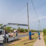 El Municipio continúa mejorando la iluminación en Las Praderas