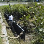 El Municipio instaló compuertas para proteger al barrio Santa Lucía en emergencias hídricas