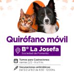El quirófano móvil del Municipio realizará castraciones a mascotas en La Josefa